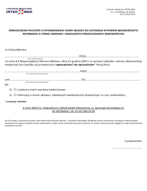 Patient Authorization Form