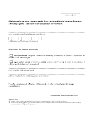 Patient Authorization Form