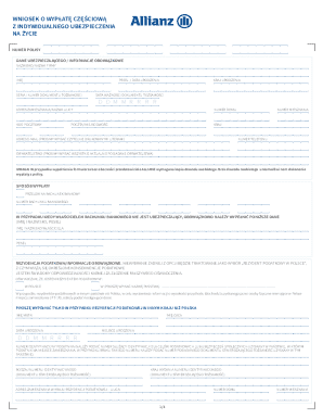 Partial Payout Request for Life Insurance