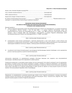 Medical Consent Form for Pilot Program