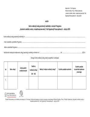 Personal Assistant Service Card 2025