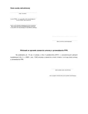 Polish Employee PPK Enrollment Form