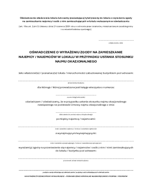 Poland Landlord Consent Form