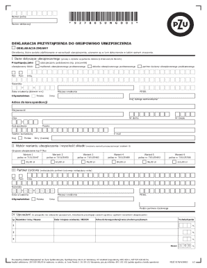 Polish Group Insurance Enrollment Form
