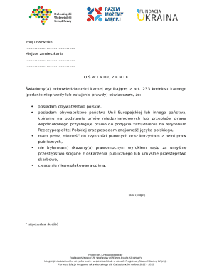 Polish Employment Declaration