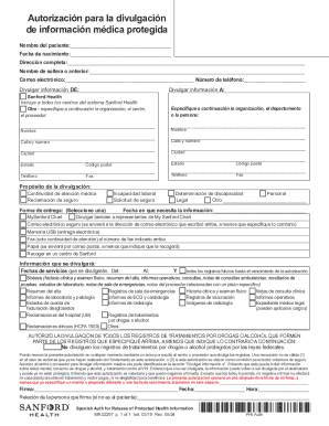 Spanish Medical Information Release Authorization