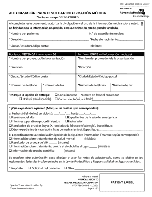 Authorization to Release Medical Information