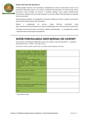 Polish Consumer Rights Cancellation Form