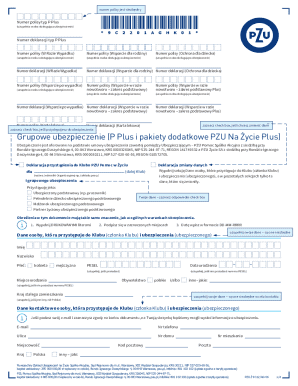 PZU Life Insurance Application Form