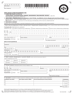 PZU Pomoc w Życiu Membership Declaration
