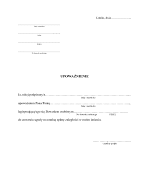 Power of Attorney for Debt Settlement