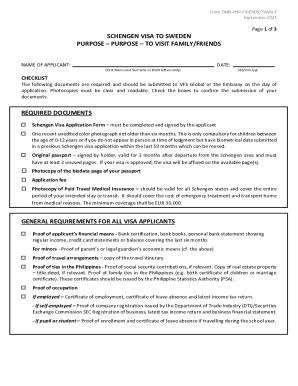 Schengen Visa Application Form