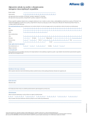 Allianz Personal Injury Claim Form