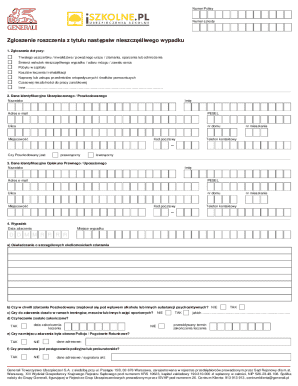 Accident Claim Form