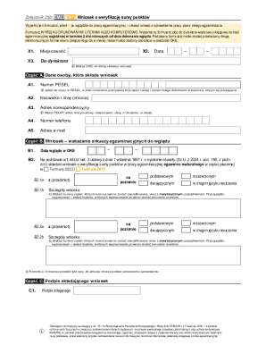 Polish Matura Exam Score Verification Request