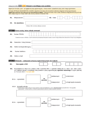 Polish Matura Exam Appeal Form
