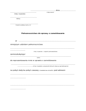 Power of Attorney for Registration