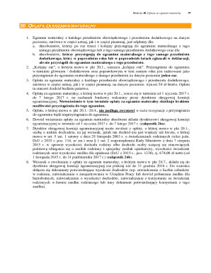 Polish Matura Exam Fee Payment Form