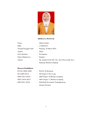 Student Biodata Form