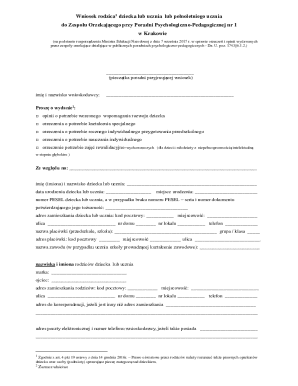 Polish Educational Assessment Request Form