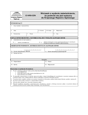 Poland Business Registration Certificate Request