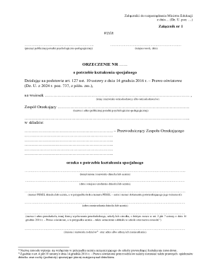 Special Education Needs Assessment Form