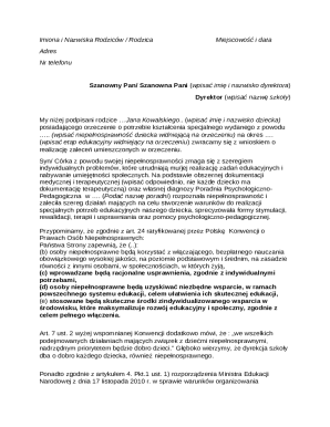 Special Education Request Form