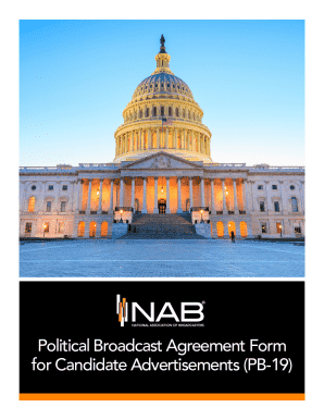 Political Broadcast Agreement Form PB-19