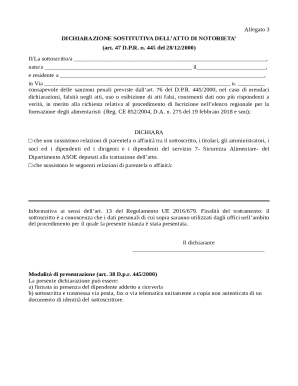 Declaration of Substitution of Notoriety