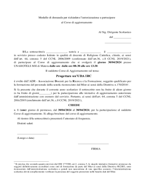 Request for Permission to Attend Training Course