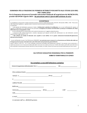 Study Leave Permit Request Form