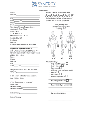Medical Intake Form