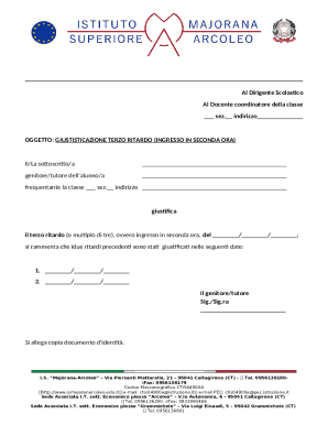 School Attendance Justification Form