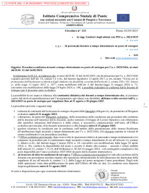 Italian School Support Teacher Confirmation Request
