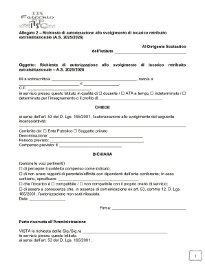 Request for Authorization for Paid Extra-Institutional Assignment