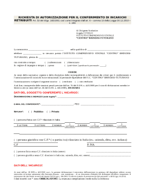 Request for Authorization for Paid Assignments