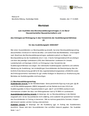 German Apprenticeship Contract Form