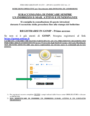 Percorsi Abilitanti 30 CFU Application Form