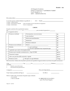 ATA Absence Request Form