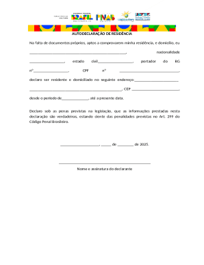 Residence Self-Declaration Form