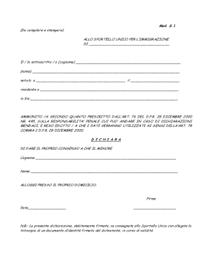 Minor Accommodation Consent Form