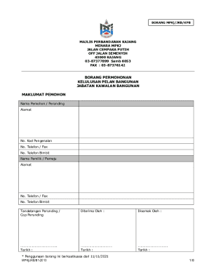 Malaysia Building Plan Approval Application