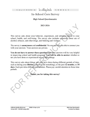 California Healthy Kids Survey 2023-2024