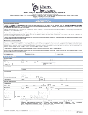 Liberty General Insurance Proposal Form