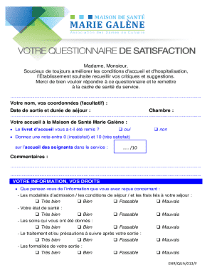 Hospital Feedback Form