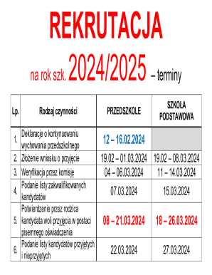School Recruitment Application Form