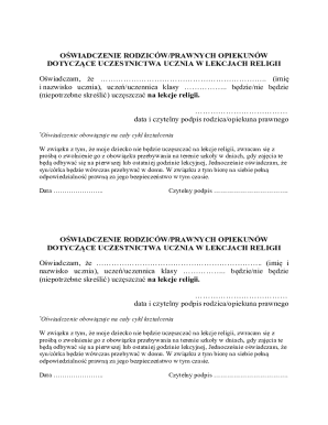 Parental Consent for Religious Education