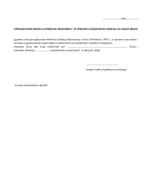 Parental Consent for Religious Education