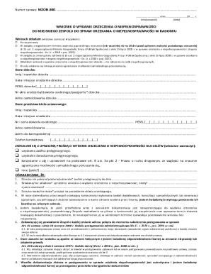Application for Disability Assessment