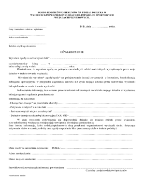 Parental Consent Form for Child Participation